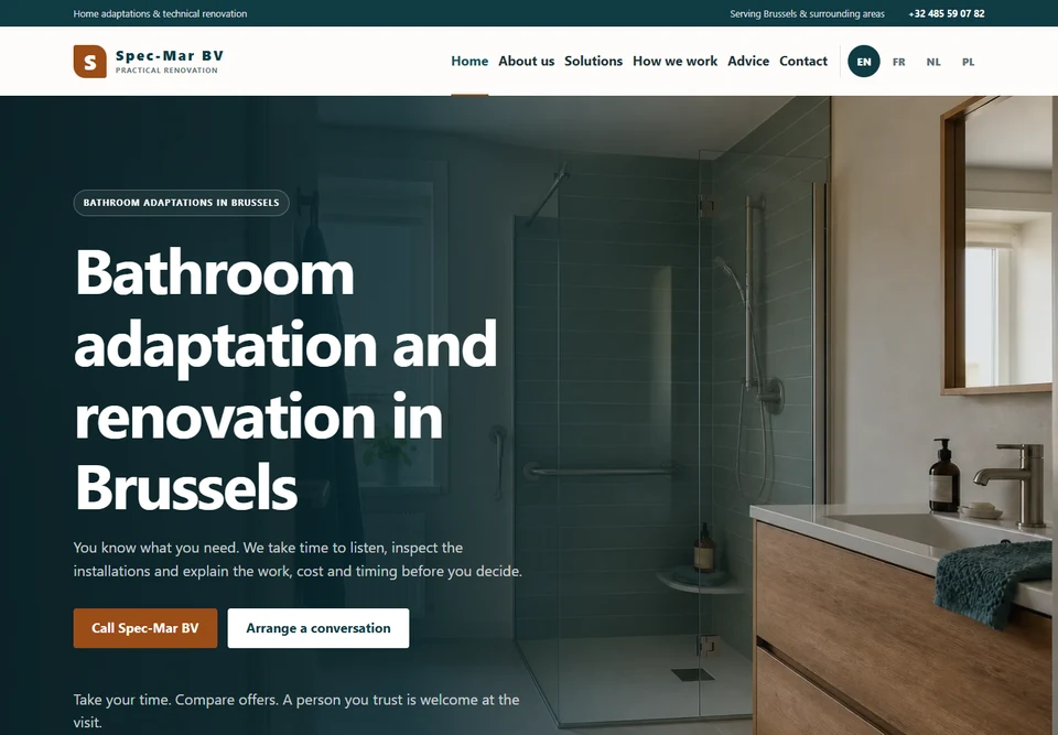 Homepage preview of Specmar